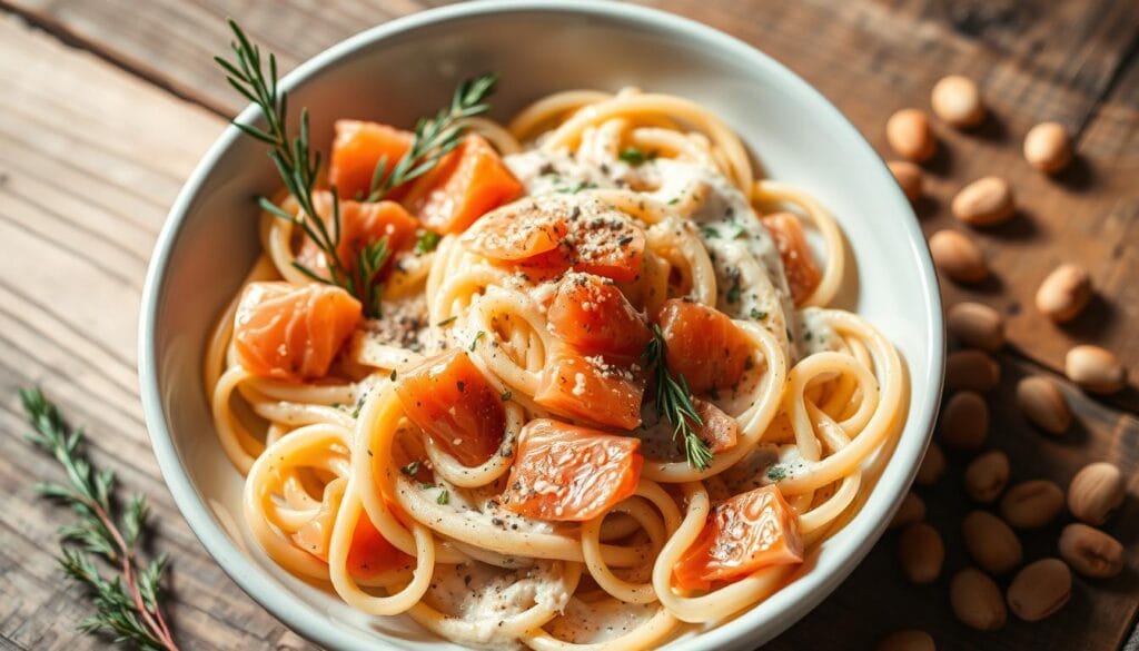 Lachs-Pasta Variationen Lachs-Pasta Variationen