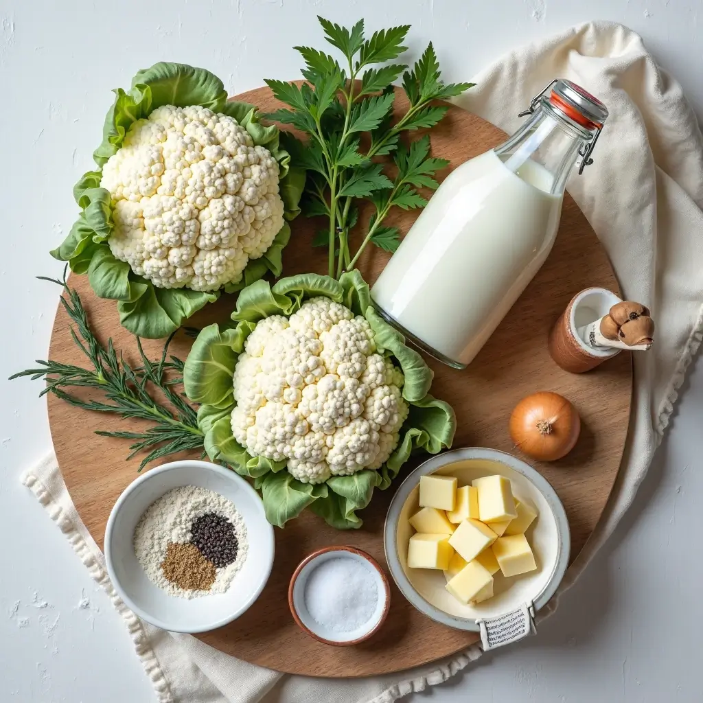 blumenkohl in heller soße