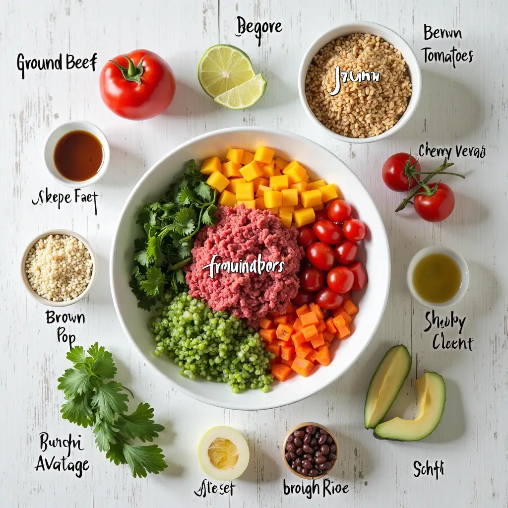 Burrito Bowl mit Rinderhack