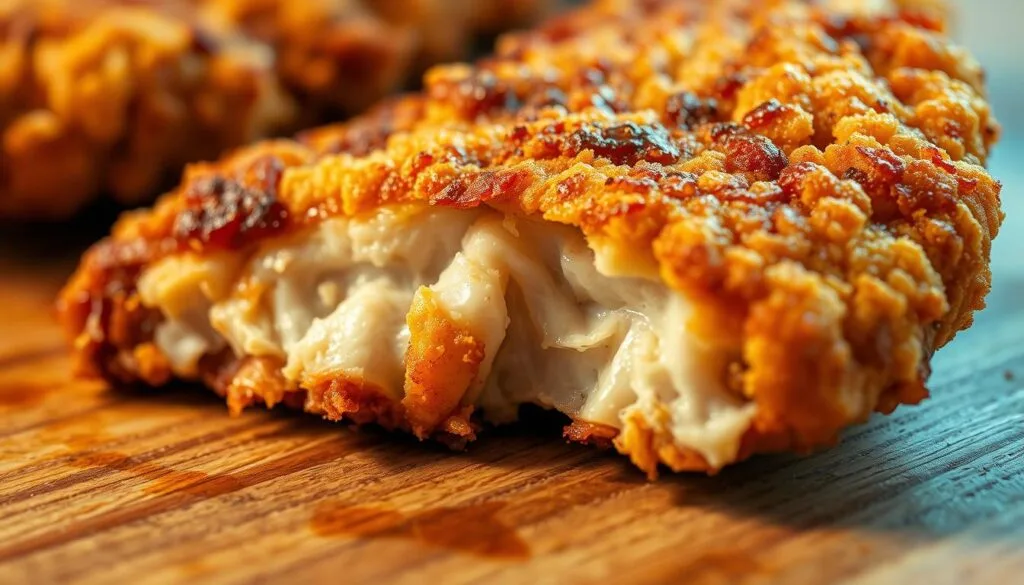 Hähnchenfrittiertes Steak