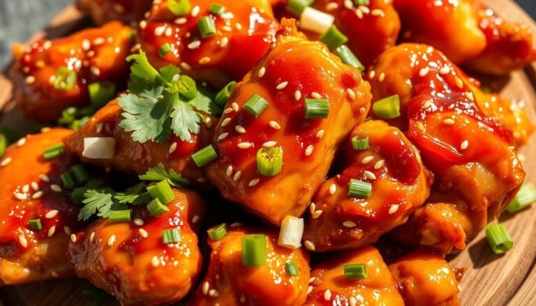 Karamellisiertes Sesam-Hähnchen