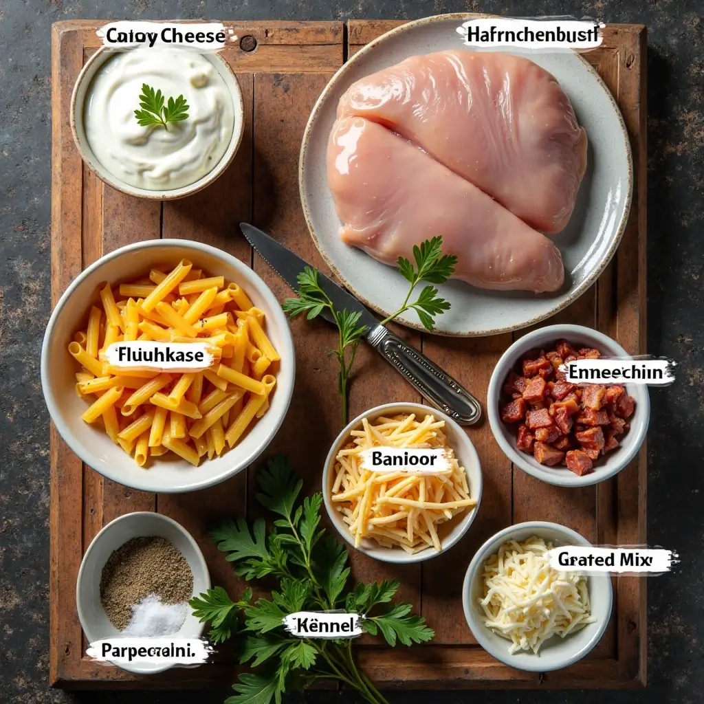crack chicken penne