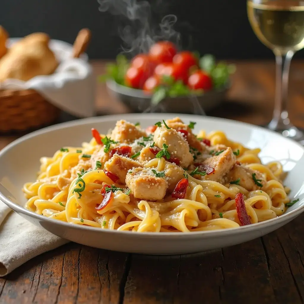 crack chicken penne