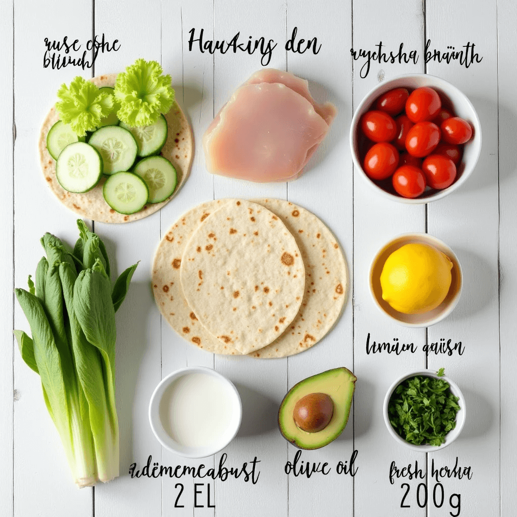 hähnchen ranch wraps