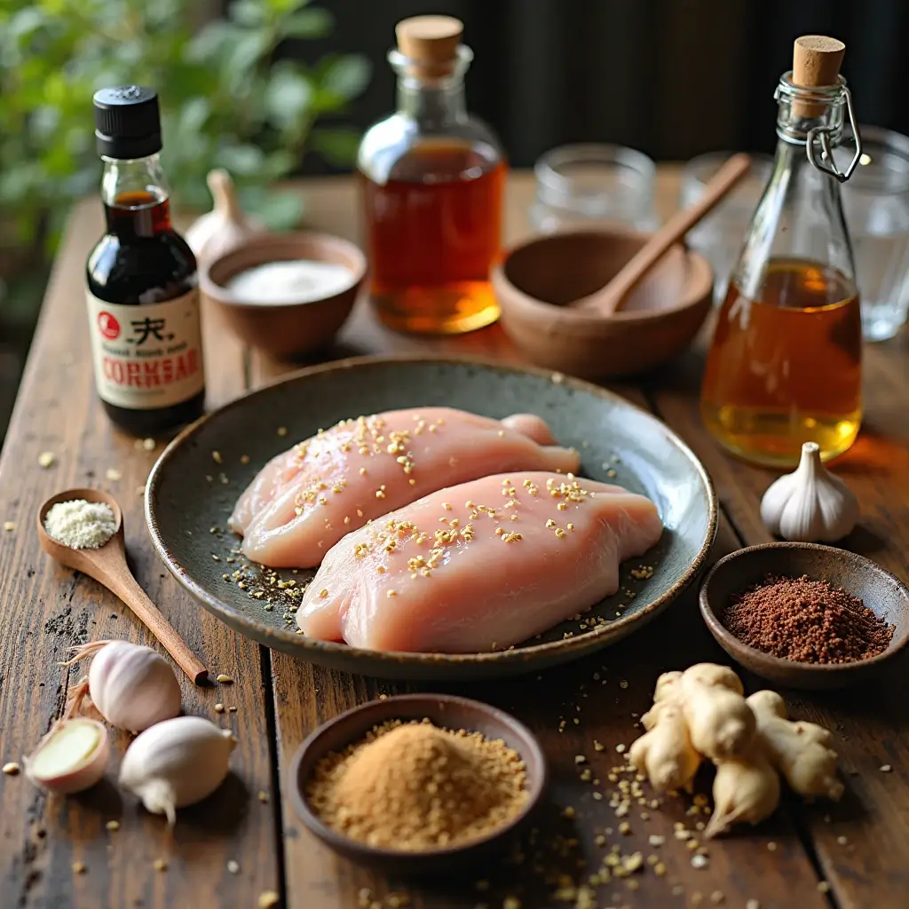 karamellisiertes sesam-hähnchen
