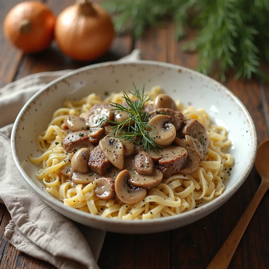 rindfleisch stroganoff
