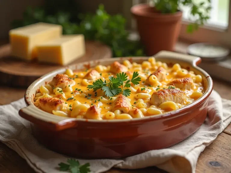 Hähnchen Mac and Cheese