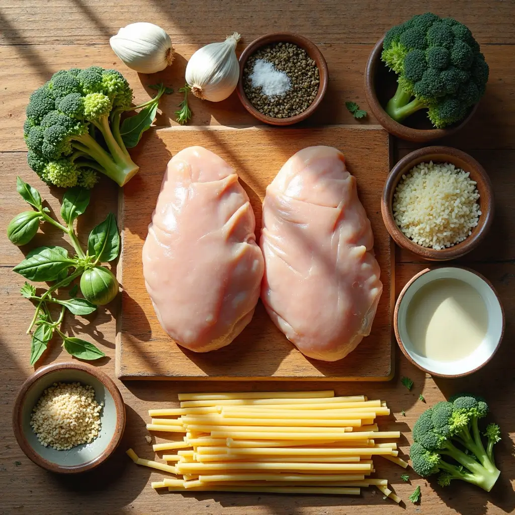Hähnchen-Brokkoli-Pasta