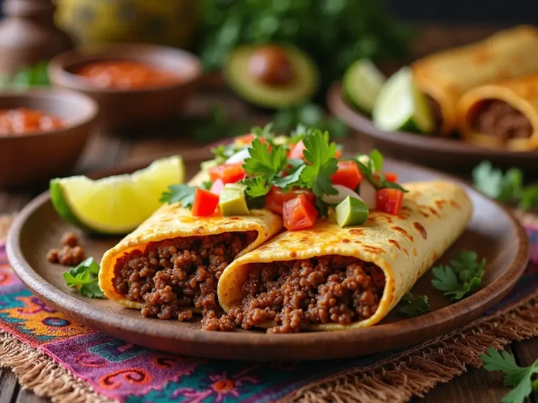 Tortilla mit Hackfleisch
