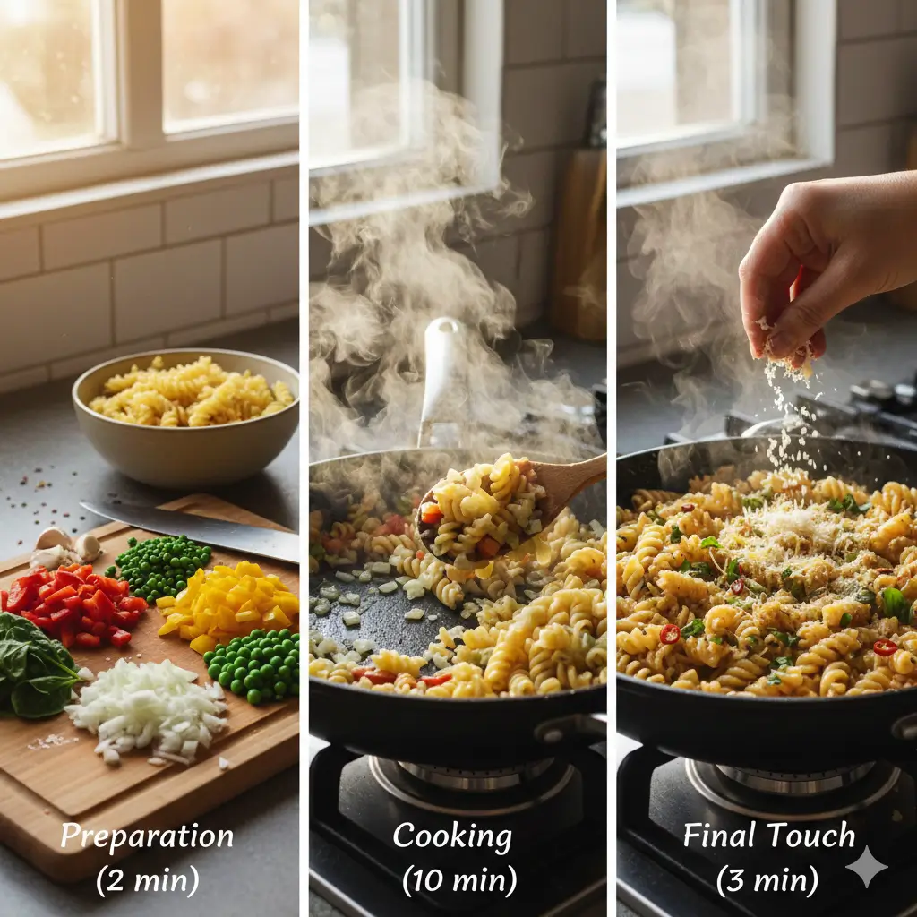 schnelles abendessen mit nudeln 3